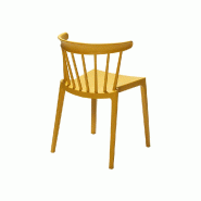 Windson - Chaise empilable en polypropylène jaune_1