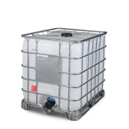 266169w - Cuve IBC pour produits dangereux - 1000 litres - Patin en acier - Certification UN 31HA1/Y_1