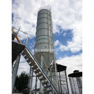 Silo de stockage de ciment avec accessoires inclus comme filtre à air