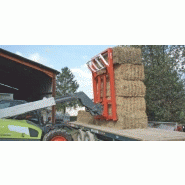 Pique-bottes dents droites pour balles cubiques M44SR - SA Altec - 4 dents Ø45, largeur 2m, capacité 2200kg_1