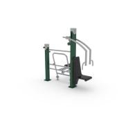 Équipement de fitness extérieur - Denfit Gym Combi 6 - Hags - Spécifications : montage en 8h, dimensions 2043x1724x1984 mm_1