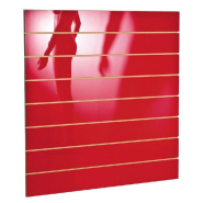Panneau rainuré R15 120x120cm - rouge laqué - réf. 44669 - haute qualité_1
