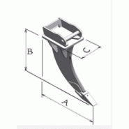 Rcb45 - dent ripper type rcb - mbi france - epaisseur : 20 à 40 mm_1