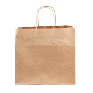 Sac traiteur kraft brun poignées torsadées 26x17x24cm - par 250_1