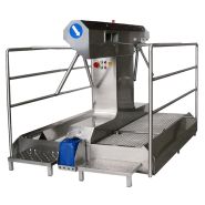 Station de nettoyage Cleancontrol PROFI - Sas d'hygiène pour grandes productions avec désinfection mains et semelles_1