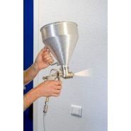 120133 - Pistolet de projection pour enduit de finition - Mecafer - 4 à 6 bar - buse 4, 6 et 8 mm - godet 4,5 L_1