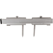 Compas à verge - 1500 mm - pointes interchangeables en acier - lecture 0,05 mm - finition chromé mat_1