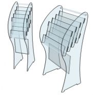 Poi - meuble présentoir - form x.L. - h 100 cm, p 37 cm_1