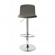 Tabouret de bar réglable et pivotant - Joe - Structure en métal chromé - Assise synthétique disponible en plusieurs coloris_1