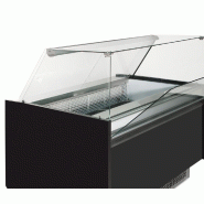 Vitrine de présentation glacier avec réserve P 670 - ESTI Noire | Ggm - ESTIS_S - 1622_1