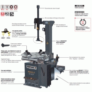 Machine automatique pour pneus avec diamètres allant jusqu'à 1000 mm