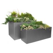 Intal 133148 - Jardinières en béton sablé ou peint - Komserwis - Hauteur 65 cm_1