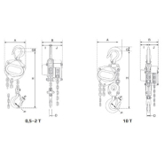 Palan à chaîne Éléphant C21 - manuel, compact et léger - applications moins intensives_1