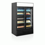 Vitrine réfrigérée noire FSC1200H BLACK - 2 portes  TEFCOLD_1