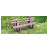 Banc urbain en plastique recyclé hanit - SUTTON - lames PREMIUM avec armature interne invisible - 3 largeurs disponibles_1