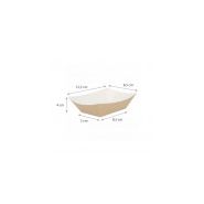 Barquette kraft brun sans couvercle - Garciadepou - 240 ml - Hauteur 4 cm - Ingraissable et biodégradable_1