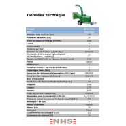 Broyeur de branches compact sur remorque à moteur intégré idéale pour les jardins et les parcs - nhs 150m easy line_1