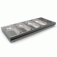 Plaque chauffante à poser - Chaleur bain marie - 4x GN 1/3 - 840 mm | Sayl Barcelona_1