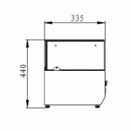 Vitrine réfrigérée à poser THV1600/330 - 1600 x 335 x 435 mm, capacité 7 bacs GN1/4, température +2°+8°C_1