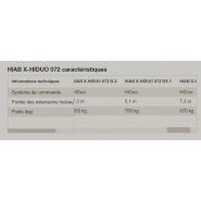 Grue auxiliaire HIAB X-HIDUO 072 - portée hydraulique 5,1 à 11,3 m - capacité 6,7 tm - commande à distance_1