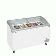 Congélateur vitré de crème glacée NIC401SCEB (388 / 298) blanc TEFCOLD_1