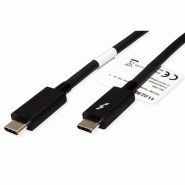 ROLINE Câble Thunderbolt™ 3 USB type C, M/M, noir, 1 m_1