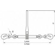 Tendeur d'arrimage - sécurité levage - avec sécurité - SLTDC54000S - tendeur de chaîne à cliquet avec crochets de sécurité_1