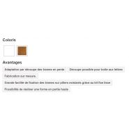 Clôture PVC CL 10 A - Type 10 A - CG Pro - Barreaudage vertical avec lames PVC et traverses moulurées_1