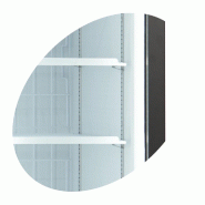 Congélateur vertical de vitrine Ventilé L.1600mm 891L ext.Blanc TEFCOLD_1