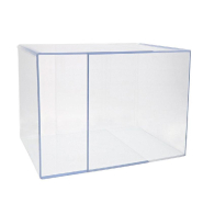 Cube démontable 25x25cm - Présentoir transparent en PMMA_1
