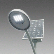 Lampadaire urbain solaire Monza - LED - 24W - Aluminium moulé IP66 - Panneau monocristallin 90Wc_1