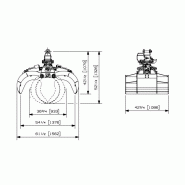 Grappin collecte de déchets Séries 030 W RT 222 - Rotobec_1