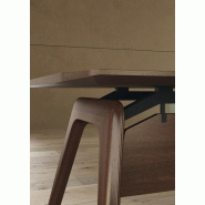 Table de réunion triangulaire Rail en bois- Bralco - Non, Chêne naturel_1