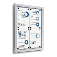 Vitrine affichage extérieur 4xA4 - L58xH77cm, épaisseur 3,6cm - fond métal_1
