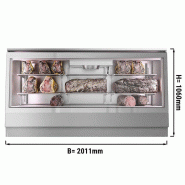 Vitrine réfrigérée à viande en acier inoxydable - L 2011 mm_1
