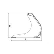 01.Pb.1850v - Godet squelette pour chargeurs télescopiques Attec - 810 mm - V-modèle pour performance maximale_1