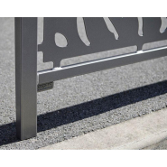 Barrière main courante Venise - Réf : 206825.Gpro - Design urbain et robuste, 2 longueurs et plusieurs cadres disponibles_1