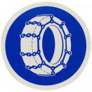 Panneau d'obligation B26 - Chaînes à neige obligatoires du 1er novembre au 31 mars_1