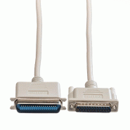 ROLINE Câble parallèle d'imprimante DB25 M - Centr.36 M, gris, 1,8 m_1