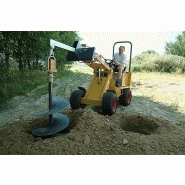 Tarière hydraulique KM 250 - diamètre 10 cm à 80 cm - compatible Knikmops et Rollmops_1