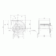 Ventilateur 7/7/1400 - 1500 m3/h - 0,4 kW - Référence 7225.0045_1