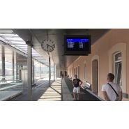 Borne interactive outdoor - modèle Flow46 Viadirect - écran 46 pouces haute luminosité IP67_1