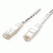 Cordon VALUE Cat.6 (Classe E) UTP confectionné, blanc, 3 m_1