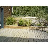 Lames de terrasses FP Bois - Pin Maritime traité Classe 4 - Largeur 165mm_1