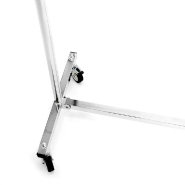 Portant pliable renforcé extensible L 150-220 cm H 118-190 cm chromé - Réf. 46172 - Usage intérieur/extérieur - Capacité 90kg_1