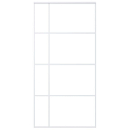 Vidaxl porte coulissante verre esg et aluminium 102,5x205 cm blanc 151688_1