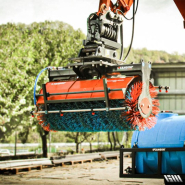 Brosse rapide et maniable pour nettoyage de chantier