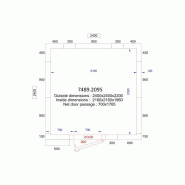 Chambre froide positive/négative 2400x2400x2200 - 120mm Pro Line Combisteel_1
