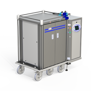 Chariot distribution de repas ehpad en inox ELECTRO CONTACT  - erg'elec 4g dissocié 30 NIVEAUX_1