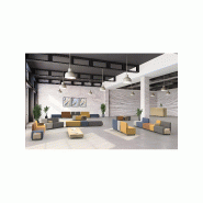 Pouf 1 place simili cuir noir_1